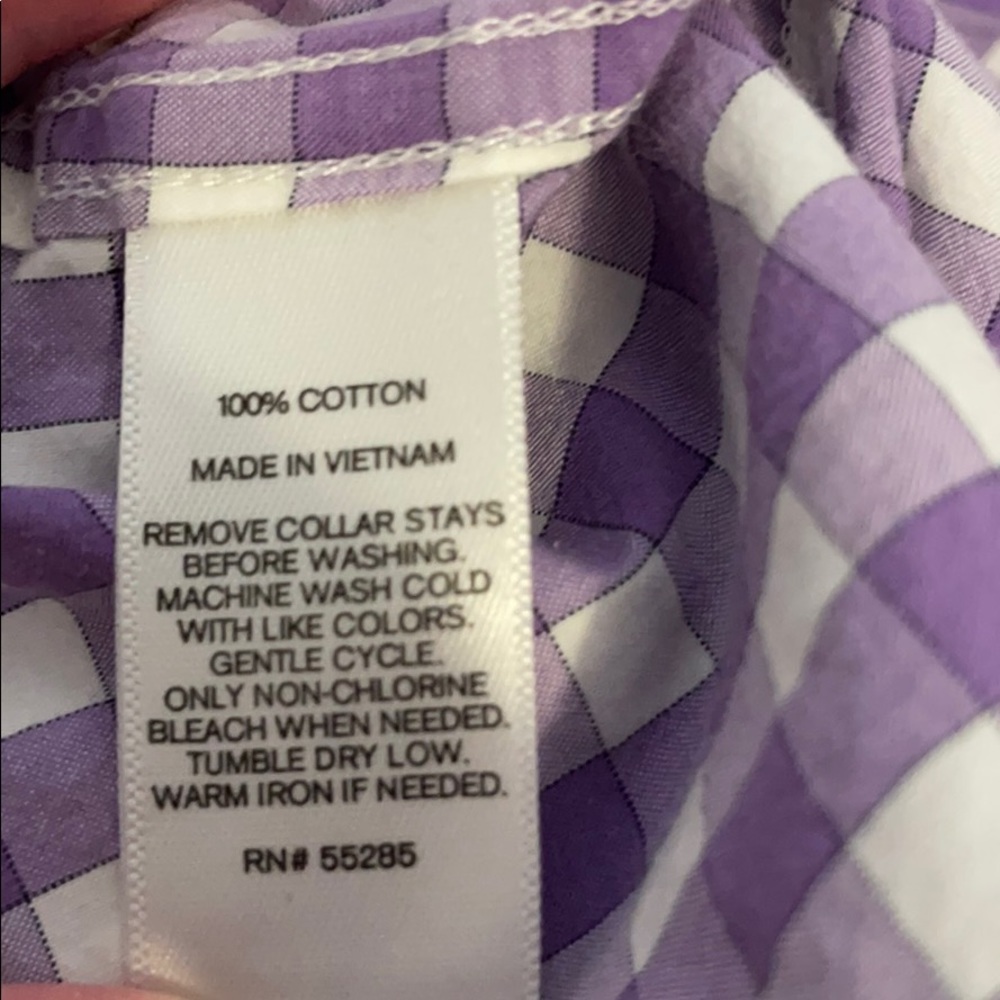 Express fitted plaid button down shirt. - Picture 3 of 4